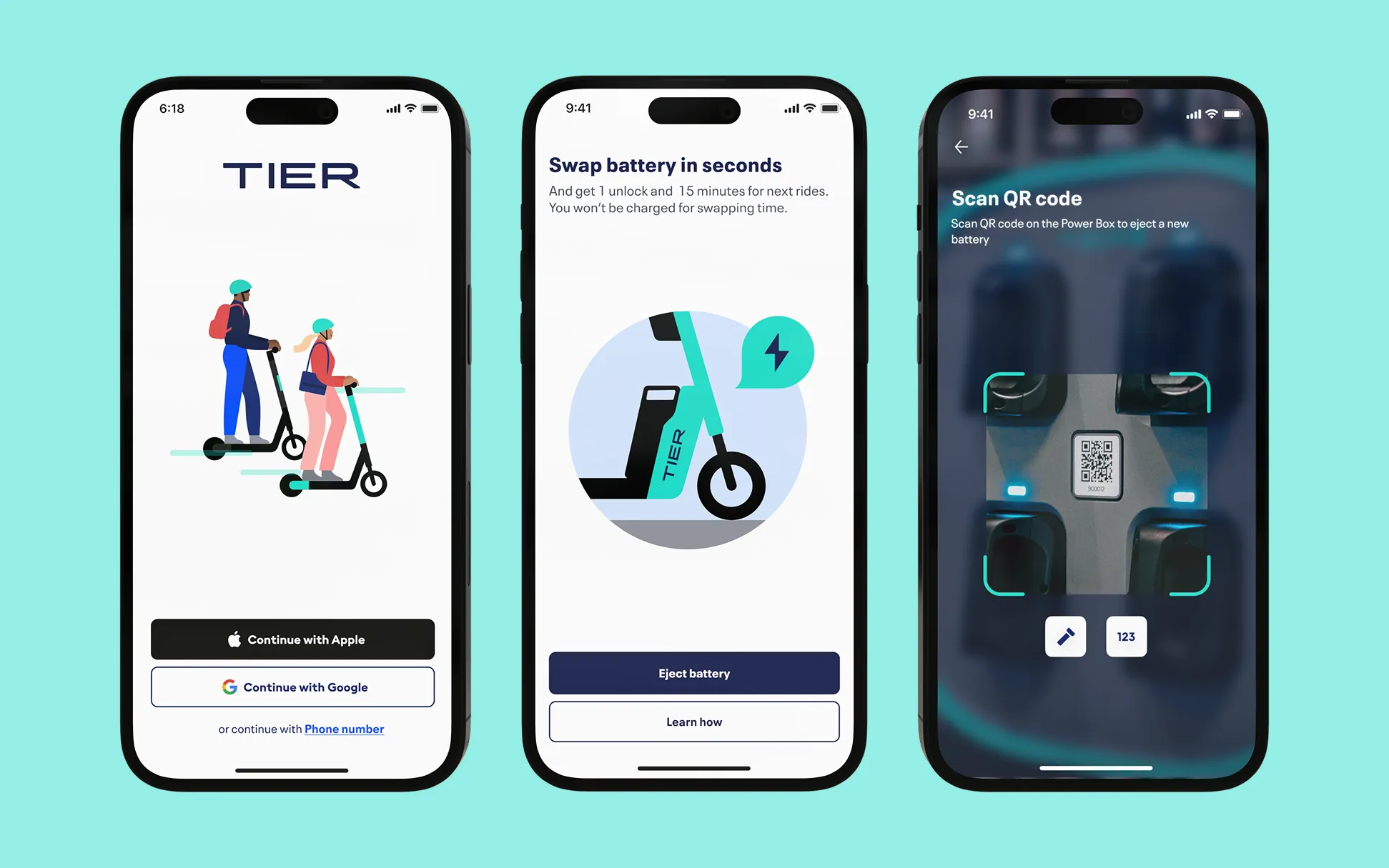 TIER app mockup